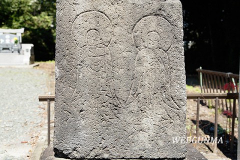 野の六地蔵幢の地蔵線刻部分