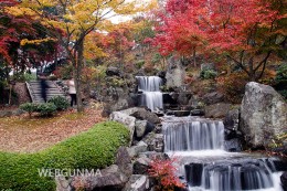 桜山公園の人工の滝