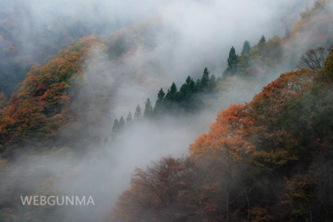 不二洞の秋景色